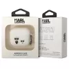 Karl Lagerfeld KLACA3SILKCW AirPods 3 Hülle Weiß Silikon Karl & Choupette