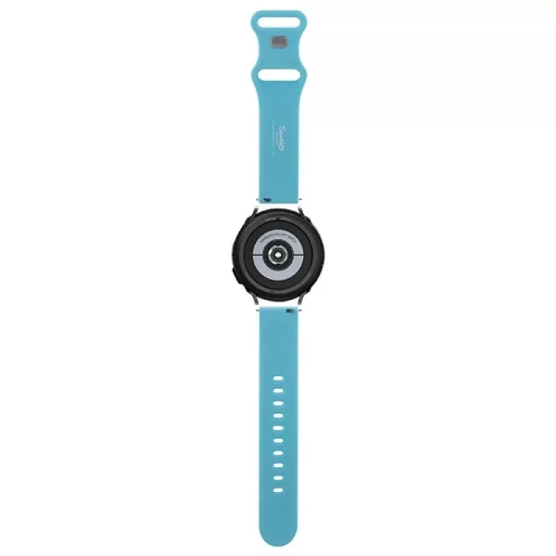 Hello Kitty universelles Silikonarmband HKUWMSCHBLB, Kitty Head, Blau, 20mm