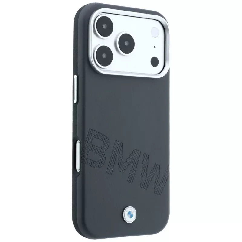 BMW Sign Inclined Deboss Letters MagSafe-Hülle für iPhone 18 Pro Max / 17 Pro Max - Grau