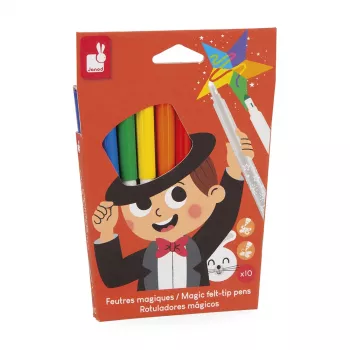 Janod Magic Farbwechsel-Filzstifte, 10 Farben