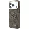 GUESS 4G & Big Resin Logo Case für iPhone 17 Pro / 18 Pro - Braun