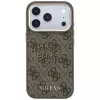 GUESS 4G & Big Resin Logo Case für iPhone 17 Pro / 18 Pro - Braun