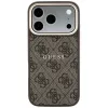 GUESS Embossed 4G Classic MagSafe Hülle für iPhone 17 Pro Max / 18 Pro Max - Braun