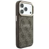 GUESS Embossed 4G Classic MagSafe Hülle für iPhone 17 Pro Max / 18 Pro Max - Braun