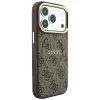 GUESS Embossed 4G Classic MagSafe Hülle für iPhone 17 Pro / 18 Pro - Braun