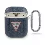 GUESS GUACA2TPUJULDB AirPods 1/2 Hülle Dunkelblau Jeans Collection