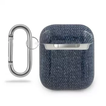 GUESS GUACA2TPUJULDB AirPods 1/2 Hülle Dunkelblau Jeans Collection
