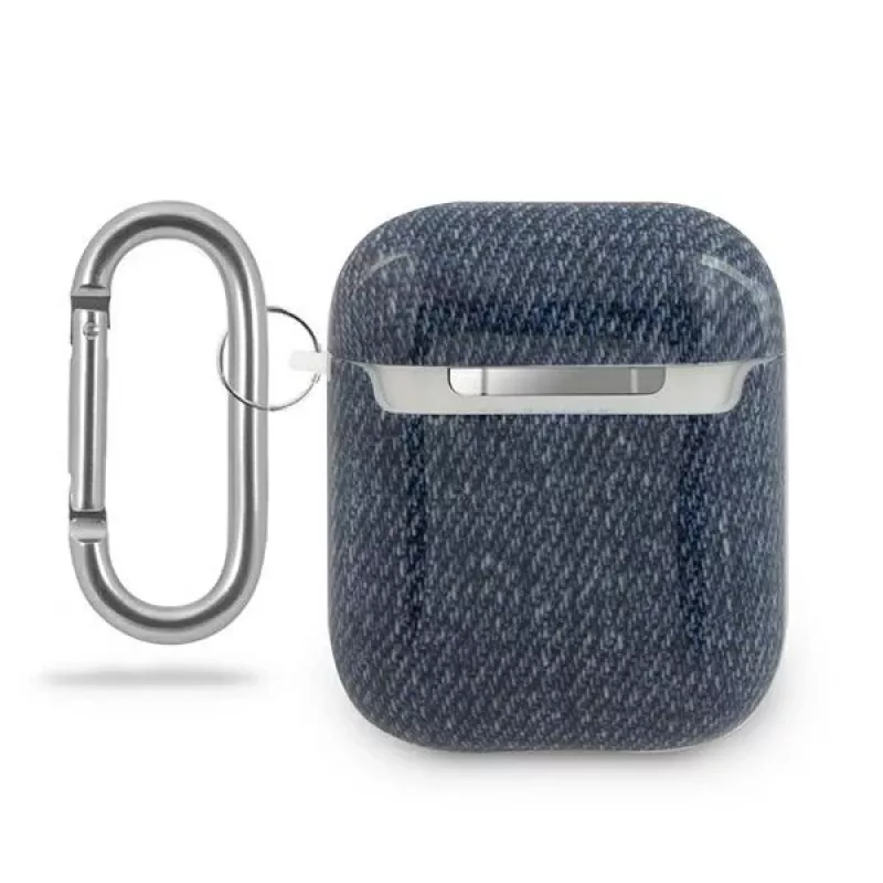 GUESS GUACA2TPUJULDB AirPods 1/2 Hülle Dunkelblau Jeans Collection