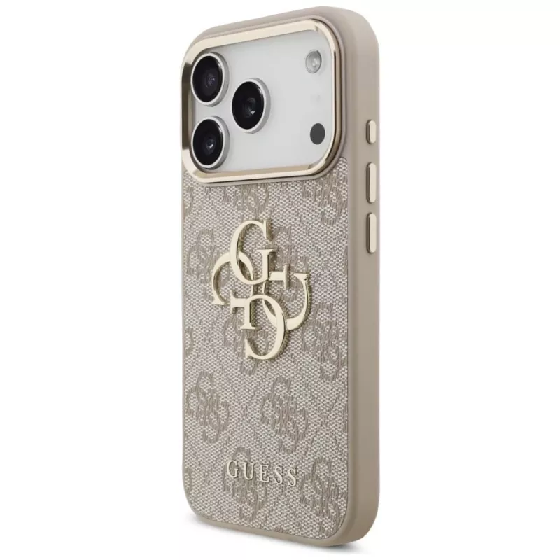 GUESS 4G Big Classic Logo Hülle für Apple iPhone 17 Pro / 18 Pro - Roségold