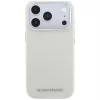 Karl Lagerfeld MagSafe-Hülle mit genarbtem, länglichem Logo für iPhone 18 Pro / 17 Pro - Beige
