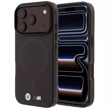 BMW M IML Frosted Metal Logo & Trims MagSafe-Hülle für iPhone 18 Pro Max / 17 Pro Max - Burgundy