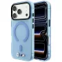 BMW M IML Frosted Case mit Metall-Logo & MagSafe für iPhone 18 Pro Max / 17 Pro Max - Blau