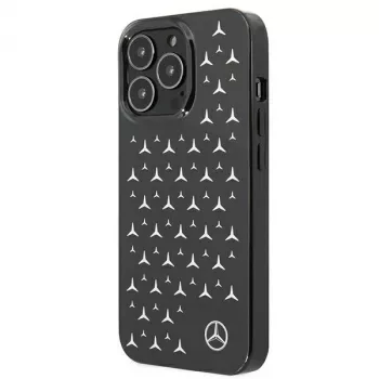 Mercedes-Benz MEHCP13LESPBK Hardcase für iPhone 13 Pro/13 6,1 inch - Silbernes Sternenmuster Schwarz