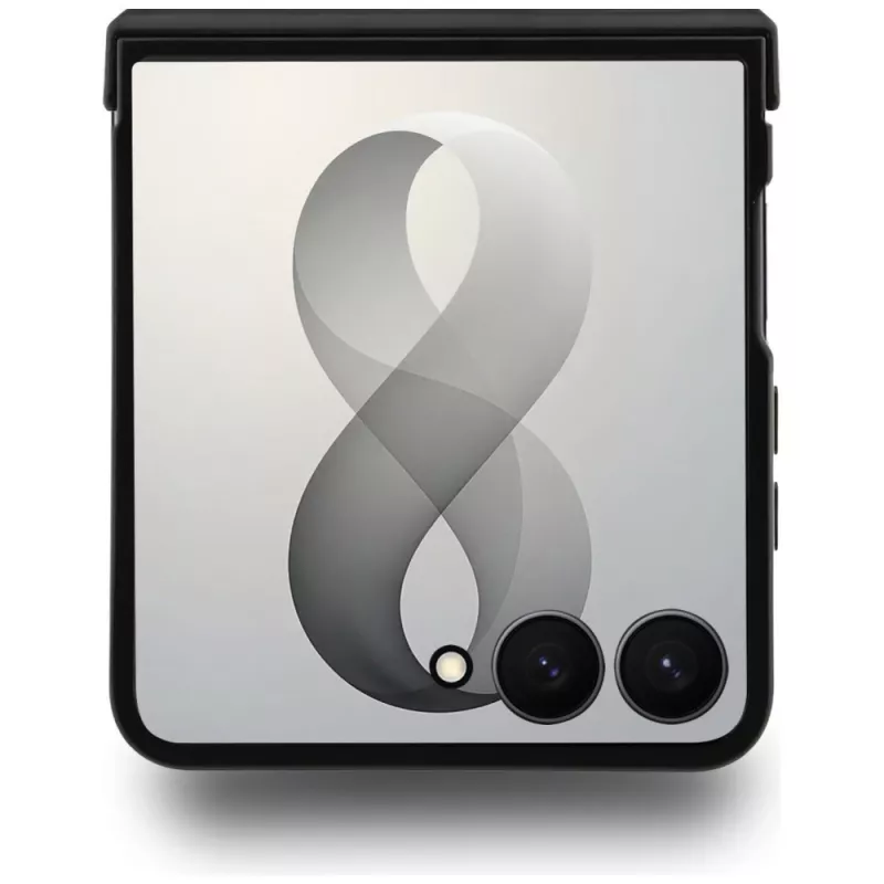 GUESS 4G Classic MagSafe Hülle für Samsung Galaxy Z Flip8 - Schwarz
