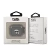 Karl Lagerfeld KLA3UKHGK AirPods 3 Hülle Schwarz Glitzer Karl's Kopf