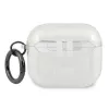 Karl Lagerfeld KLA3UKHGS AirPods 3 Hülle Silber Glitzer Karl's Head