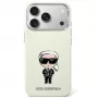 Karl Lagerfeld Smooth Ikonik Sketch MagSafe Hülle für iPhone 18 Pro / 17 Pro Beige