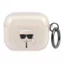 Karl Lagerfeld KLA3UKHGD AirPods 3 Hülle Glitter Gold Karl's Head