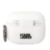 Karl Lagerfeld KLAPRUNIKH AirPods Pro Hülle Weiß Silikon Karl Head 3D