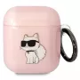 Karl Lagerfeld Ikonik Choupette AirPods 1/2 Hülle Pink