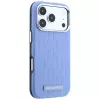 Karl Lagerfeld Grained Mono Resin Logo MagSafe-Hülle für iPhone 18 Pro Max / 17 Pro Max - Hellblau