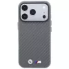 BMW M Carbon Metal Logo MagSafe-Hülle für iPhone 18 Pro Max / 17 Pro Max - Grau