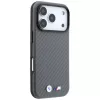 BMW M Carbon Metal Logo MagSafe-Hülle für iPhone 18 Pro Max / 17 Pro Max - Grau