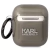 Karl Lagerfeld KLA2HNIKTCK AirPods 1/2 Hülle Schwarz Karl's Head