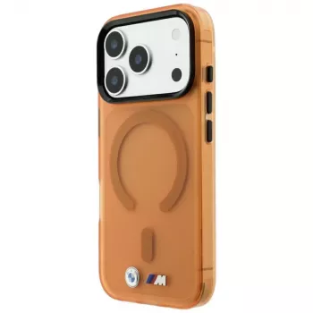 BMW M IML Frosted Metal Logo & Trims MagSafe Hülle für iPhone 18 Pro / 17 Pro - Orange