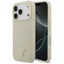 GUESS Croco Triangle Logo MagSafe Hülle für iPhone 17 Pro - Gold