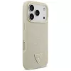 GUESS Croco Triangle Logo MagSafe Hülle für iPhone 17 Pro - Gold