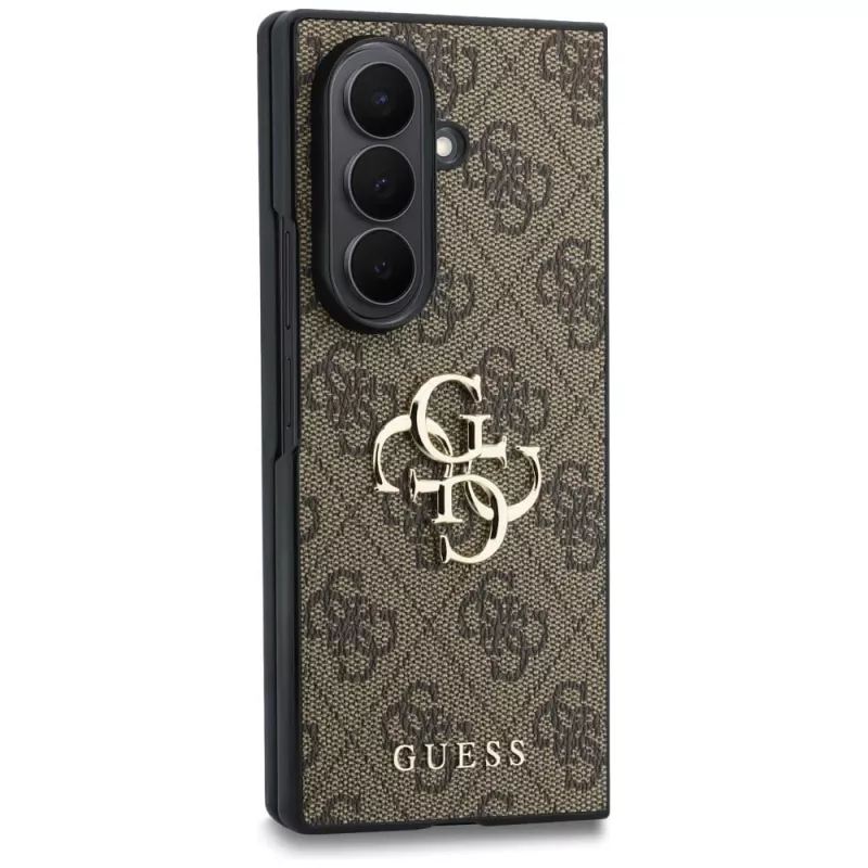 Guess Big 4G Logo Hülle für Samsung Galaxy Z Fold 8 Ultra - Braun