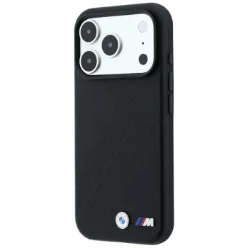 BMW M Tire Track Metall-Logo MagSafe-Hülle für iPhone 18 Pro Max / 17 Pro Max - Schwarz