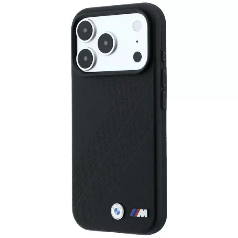 BMW M Tire Track Metall-Logo MagSafe-Hülle für iPhone 18 Pro Max / 17 Pro Max - Schwarz