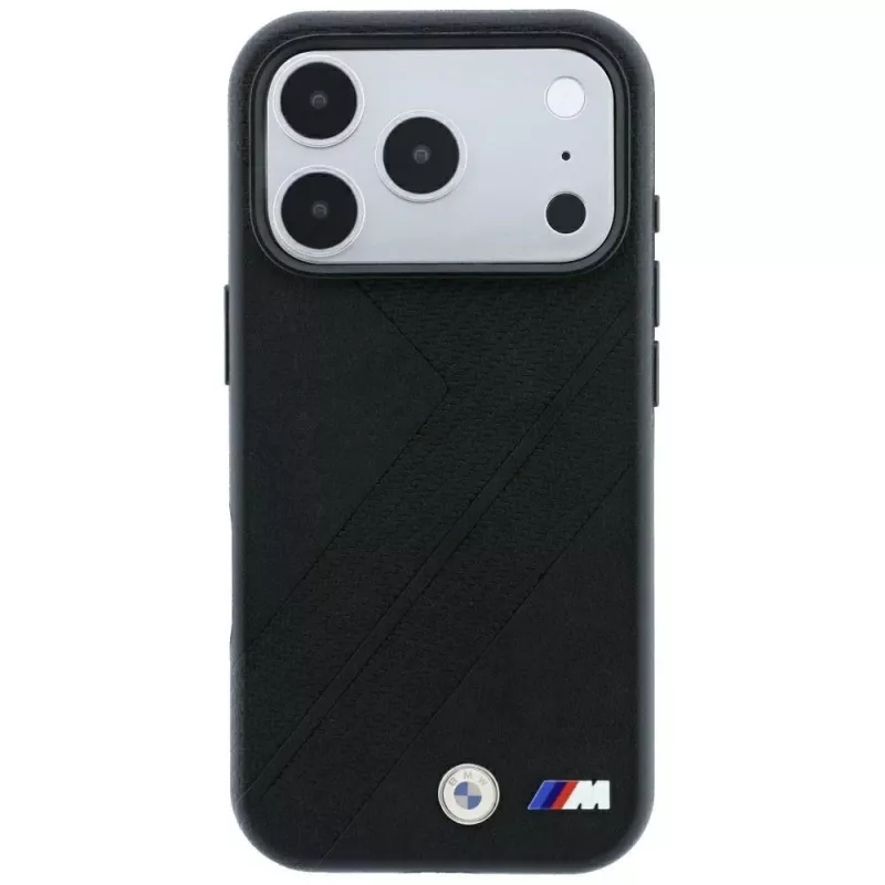 BMW M Tire Track Metall-Logo MagSafe-Hülle für iPhone 18 Pro Max / 17 Pro Max - Schwarz