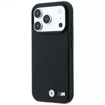 BMW M Tire Track Metal Logo MagSafe-Hülle für iPhone 18 Pro / 17 Pro - Schwarz