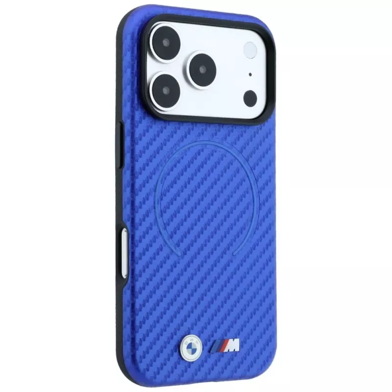 BMW M Carbon Printed Ring MagSafe Hülle für iPhone 18 Pro Max / 17 Pro Max - Blau