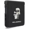 Karl Lagerfeld Karl & Choupette Saffiano Pins Hülle für Samsung Galaxy Z Flip8 - Schwarz