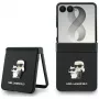 Karl Lagerfeld Karl & Choupette Saffiano Pins Hülle für Samsung Galaxy Z Flip8 - Schwarz