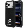 Karl Lagerfeld Rhinestones Karl & Choupette Pin Hülle für iPhone 17 Pro Max - Schwarz