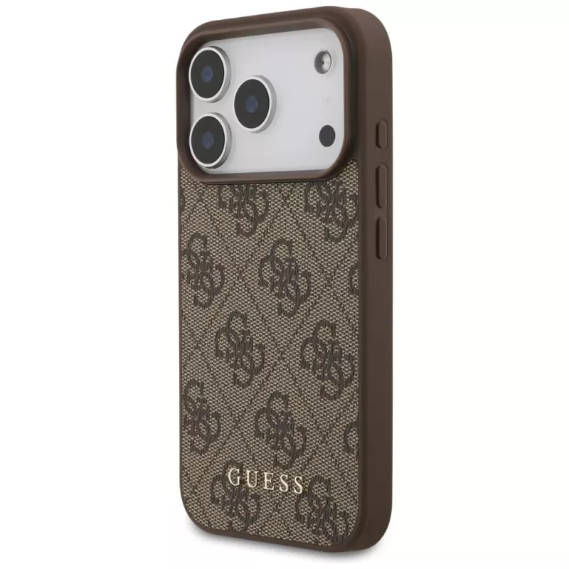 GUESS 4G Classic Hülle für iPhone 18 Pro / 17 Pro - Braun