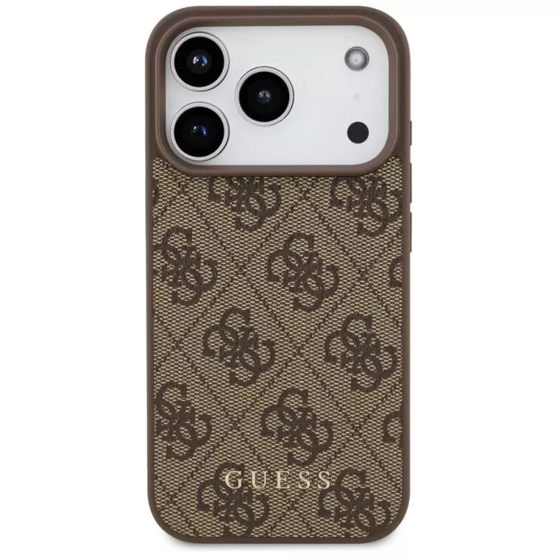 GUESS 4G Classic Hülle für iPhone 18 Pro / 17 Pro - Braun
