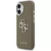 Guess Grained Big 4G Classic Logo Hülle für Apple iPhone 17 - Braun
