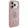 GUESS Fixed Glitter Big 4G Hülle für iPhone 18 Pro / 17 Pro – Pink