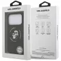 Karl Lagerfeld Silikon Karl & Choupette Ring MagSafe Hülle für iPhone 17 Pro Max - Schwarz