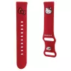 Hello Kitty Universelles Silikon-Armband 22mm Roter Kitty-Kopf
