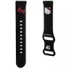 Hello Kitty Universelles Silikon-Armband mit Kitty-Kopf-Design, Schwarz, 20mm