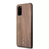 Mercedes-Benz Wood Line Walnuss Hartschale für Samsung Galaxy S20+ (SM-G985) - Braun