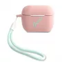 GUESS GUACAPLSVSPG AirPods Pro Hülle Silikon Vintage Pink Grün