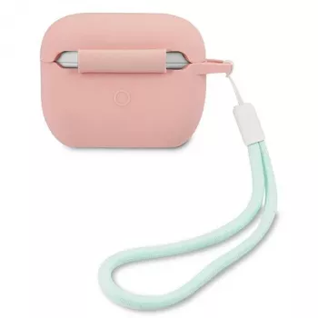 GUESS GUACAPLSVSPG AirPods Pro Hülle Silikon Vintage Pink Grün